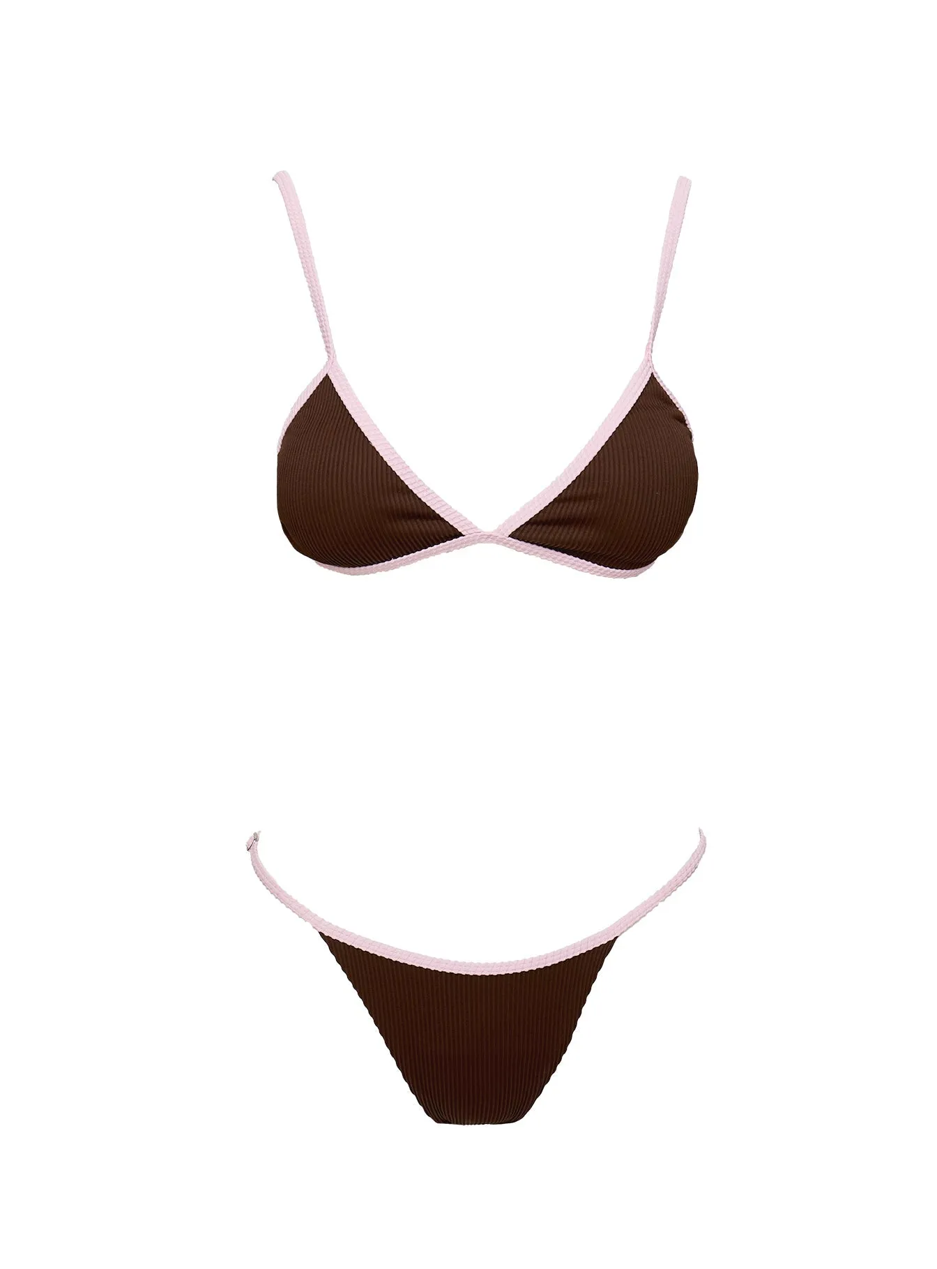 Jessie Adjustable Bikini Bottoms Brown