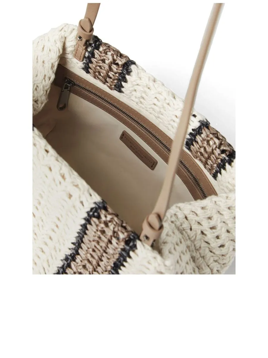 Jute Open Knit Handbag