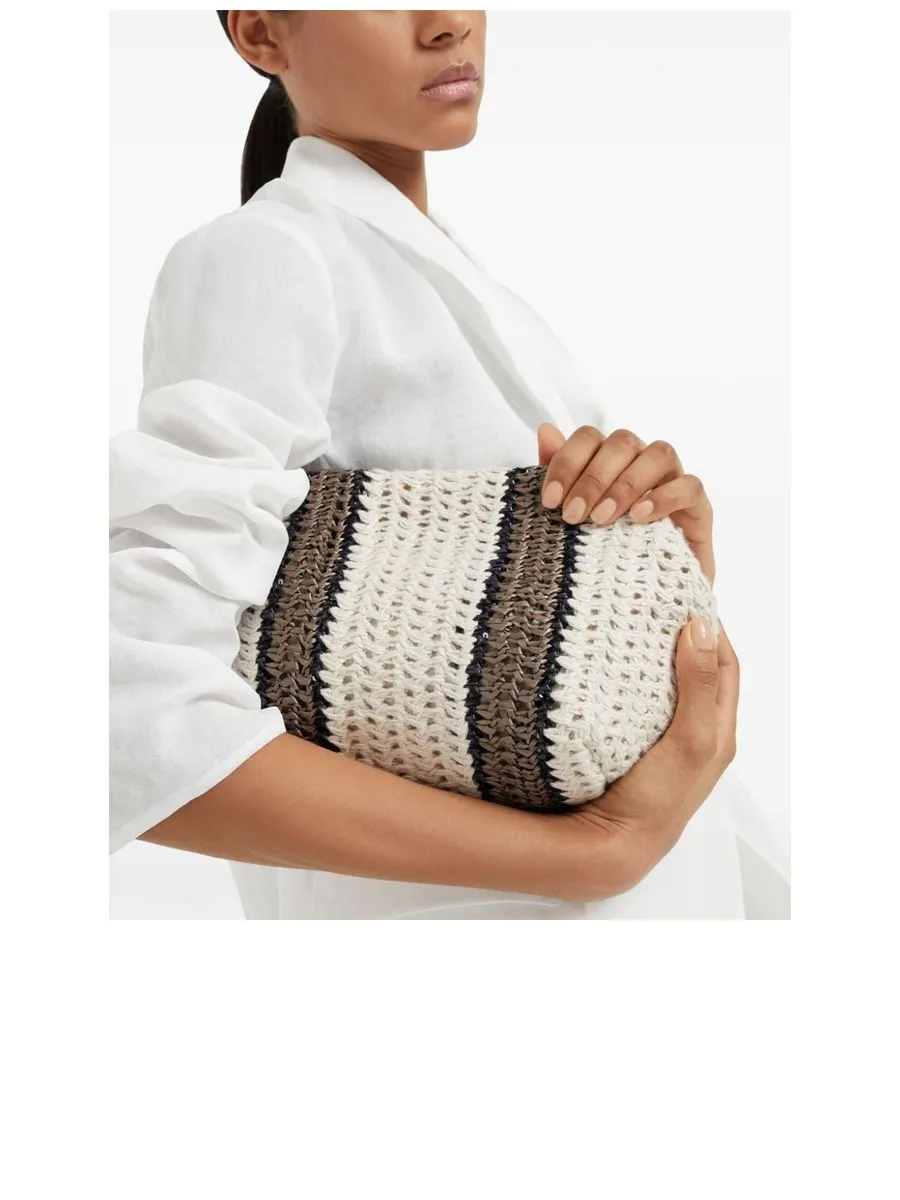 Jute Open Knit Handbag