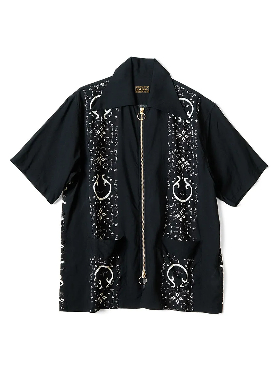 Kapital Silk Rayon Habanana Japonica Drizzle Cuban Shirt