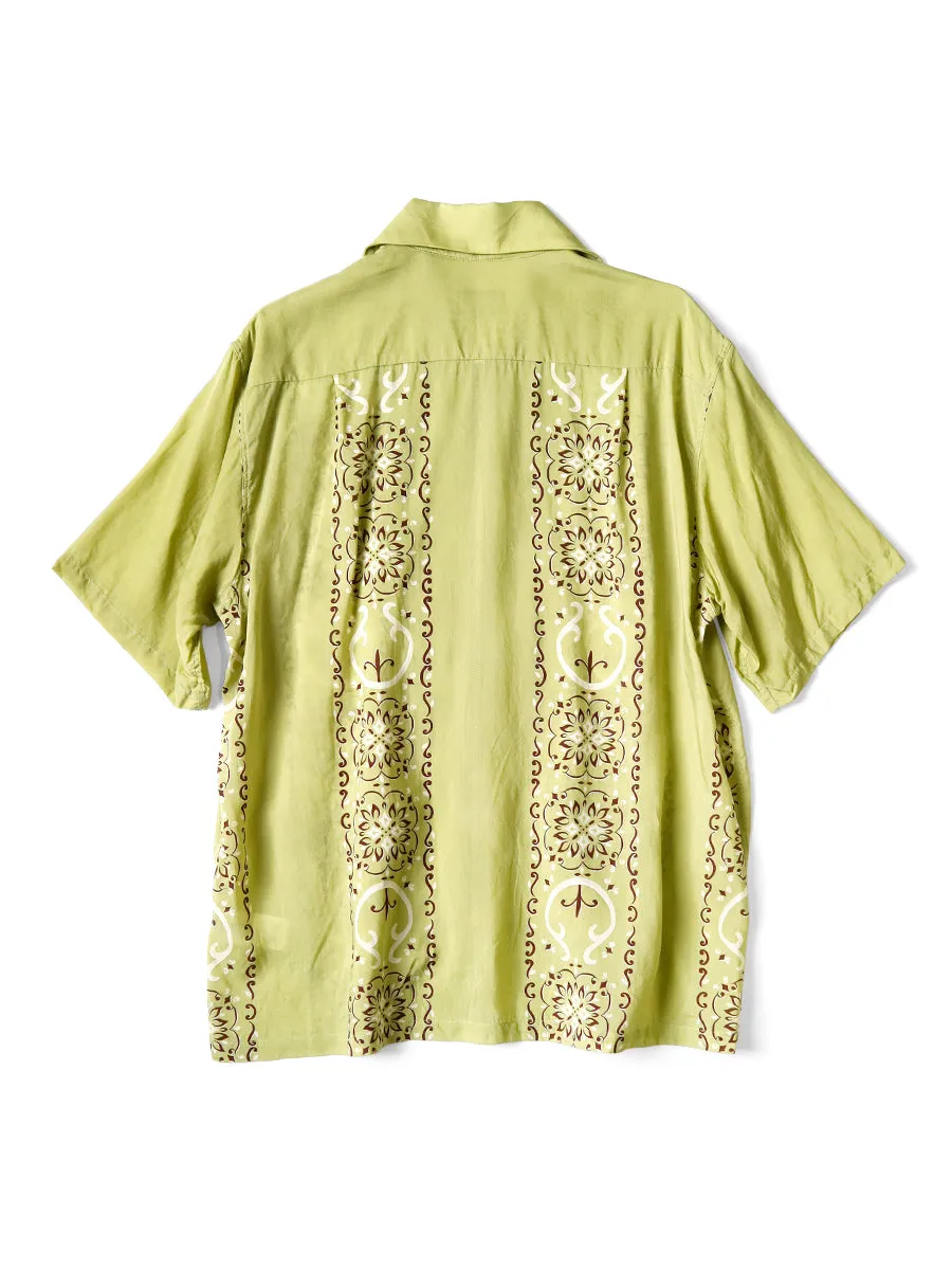 Kapital Silk Rayon Habanana Japonica Drizzle Cuban Shirt