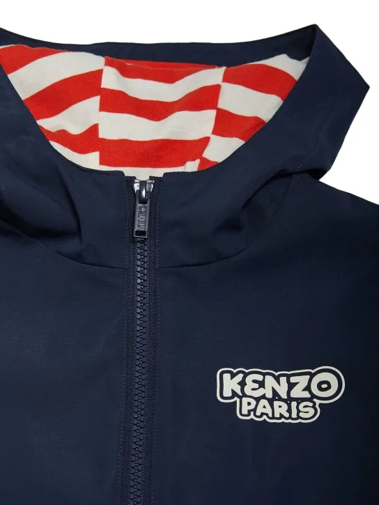 Kenzo Kids   Nylon raincoat w/hood 