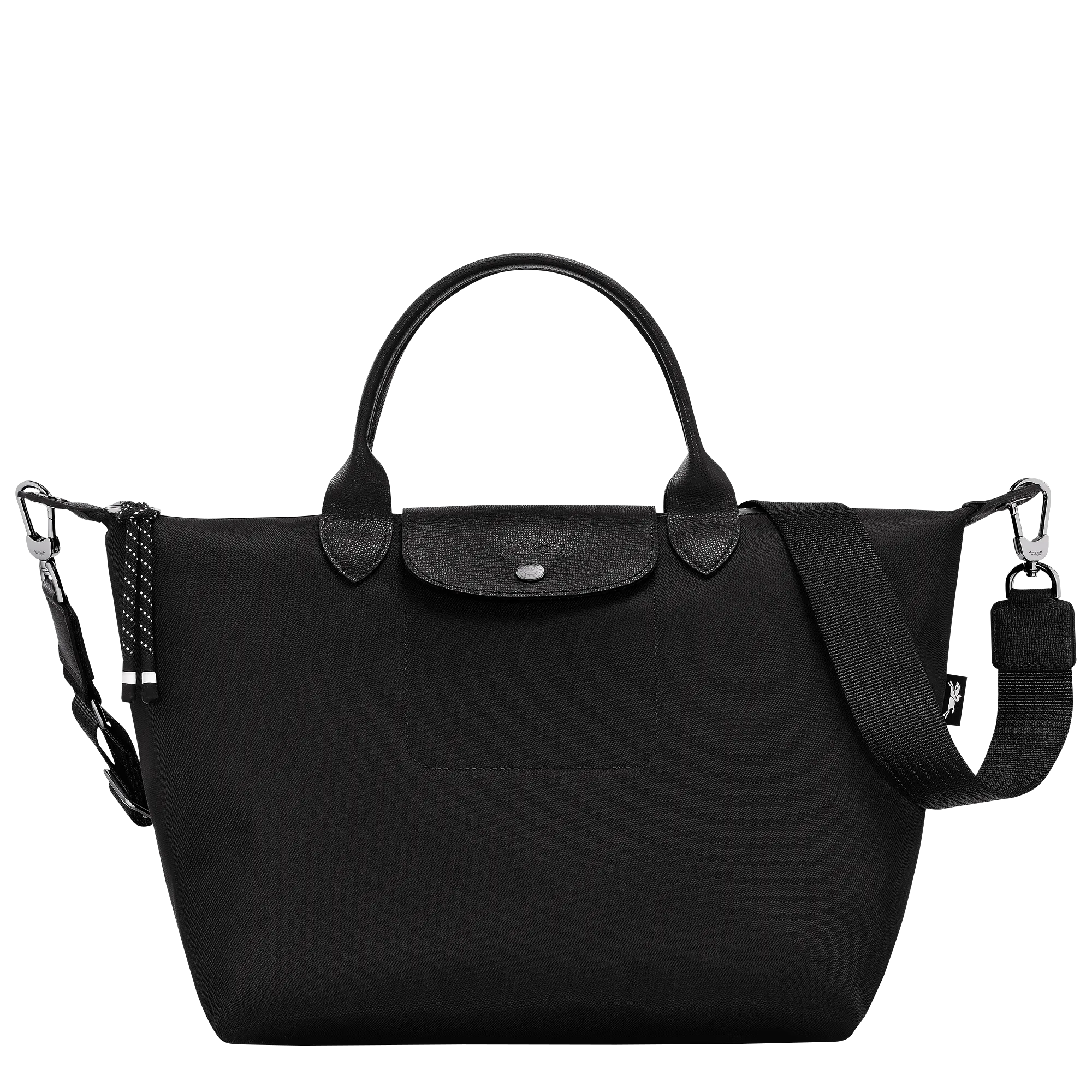 Le Pliage Energy L Handbag Black - Recycled canvas