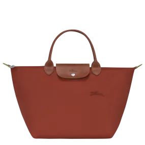 Le Pliage Green M Handbag Chestnut - Recycled canvas