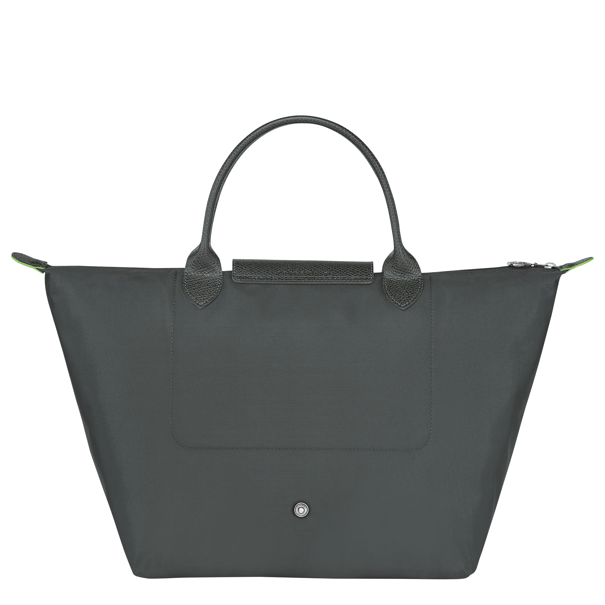 Le Pliage Green M Handbag Graphite - Recycled canvas