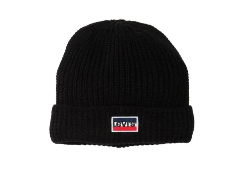 Levi's Cuff Faux Fur Lined Beanie