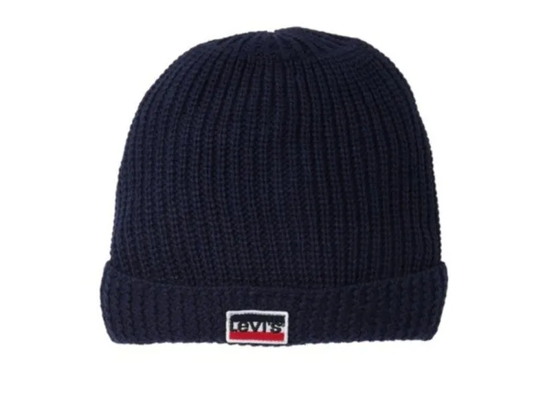 Levi's Cuff Faux Fur Lined Beanie