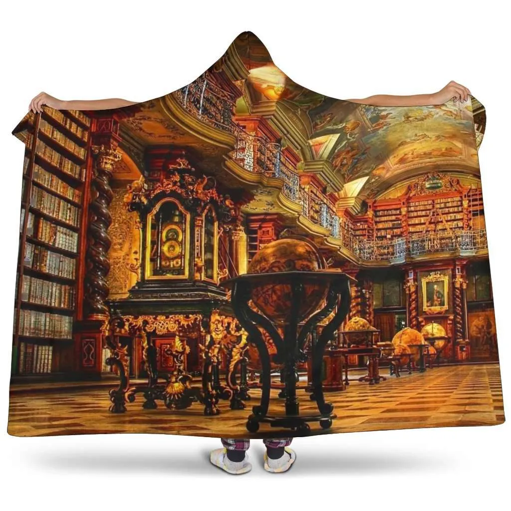 library hooded blanket