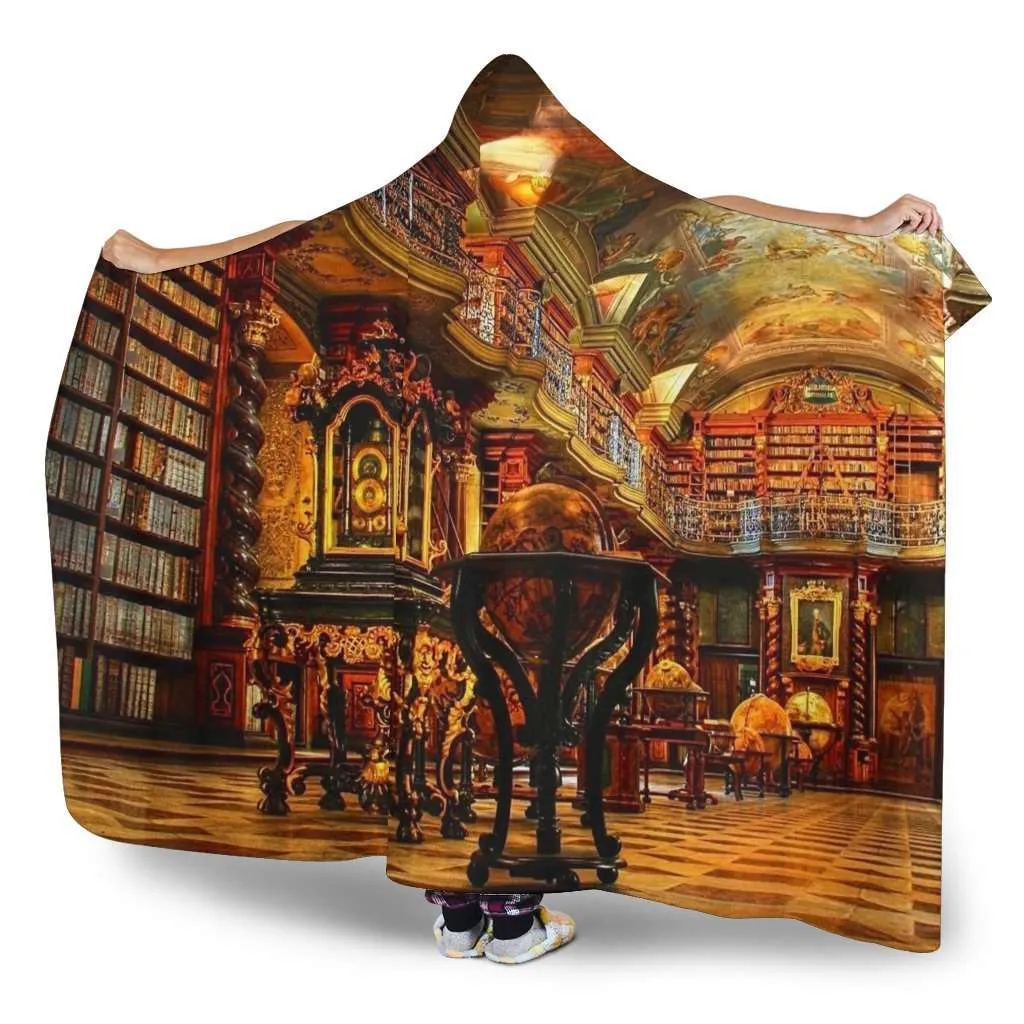 library hooded blanket