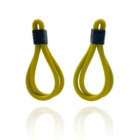 Lime Green Rubber Earrings