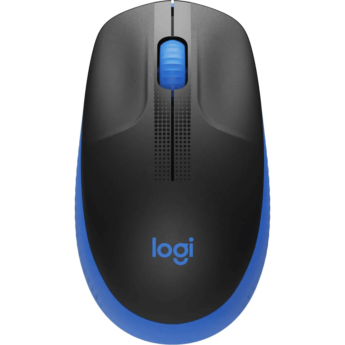 Logitech M190 Wireless Full Size Mouse Charcoal Black Blue