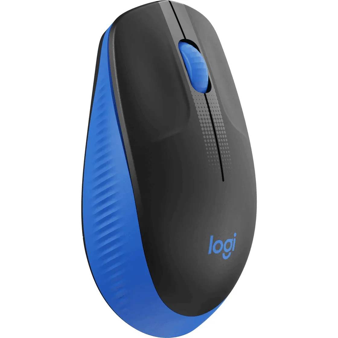 Logitech M190 Wireless Full Size Mouse Charcoal Black Blue