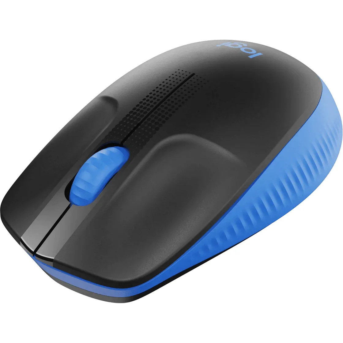 Logitech M190 Wireless Full Size Mouse Charcoal Black Blue