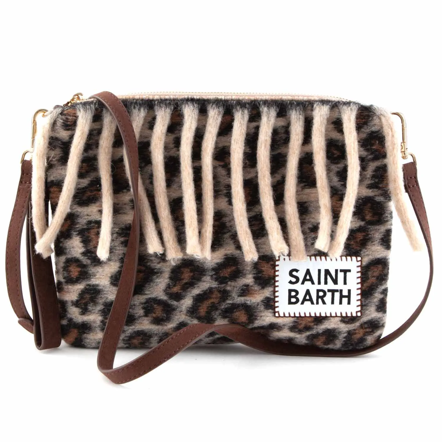 Mc2 Saint Barth Parisienne Animalier Leopard Print Handbag