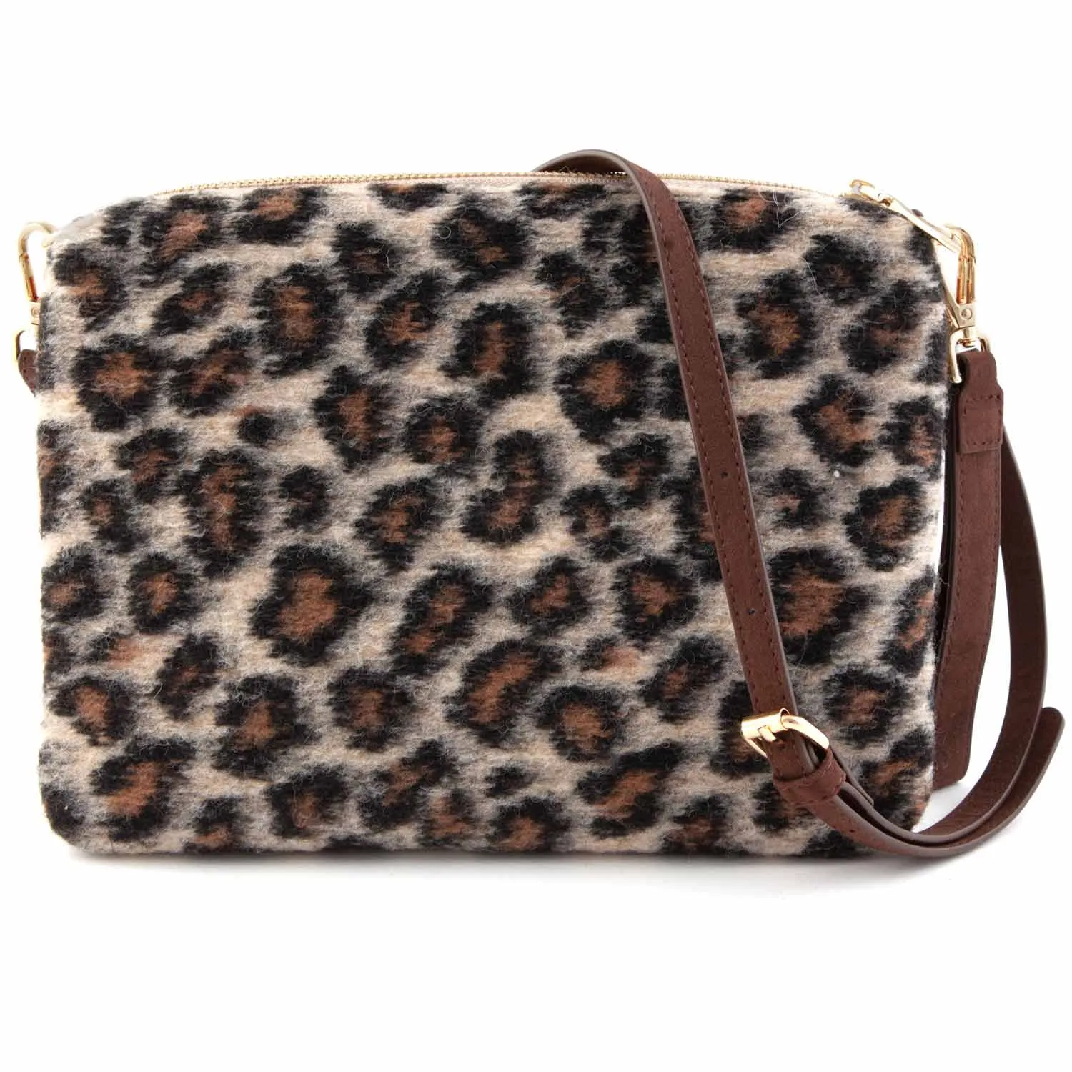 Mc2 Saint Barth Parisienne Animalier Leopard Print Handbag