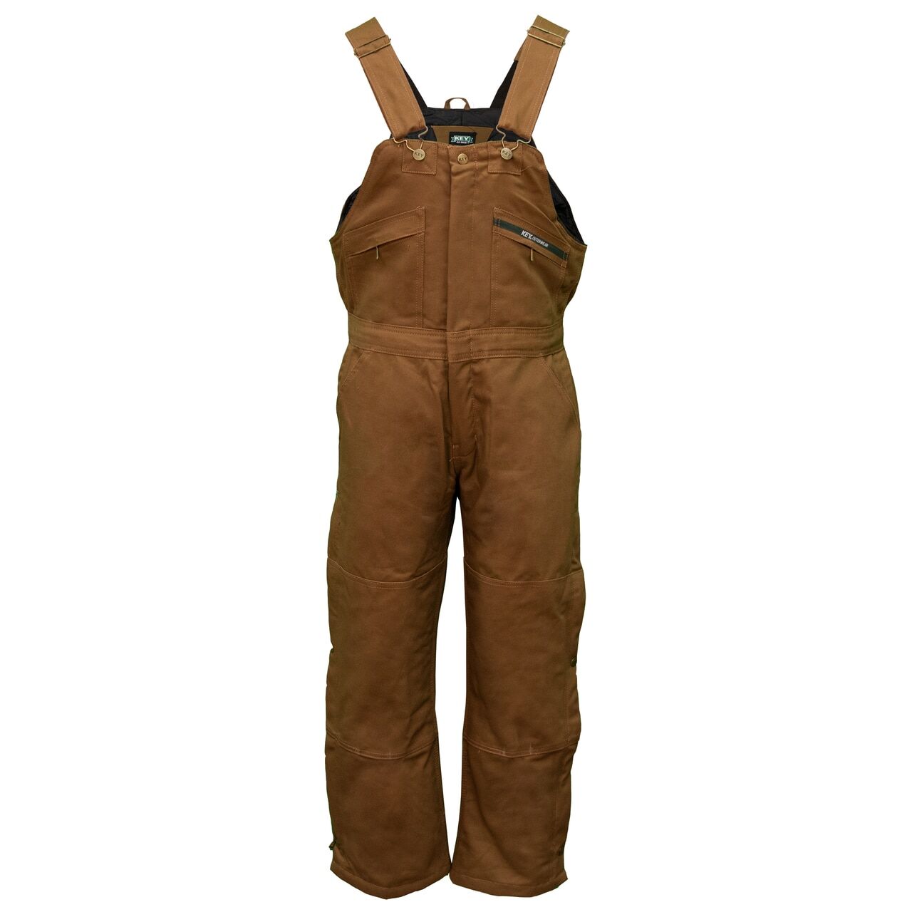 Men's Key Insulated Bib Overall in Saddle