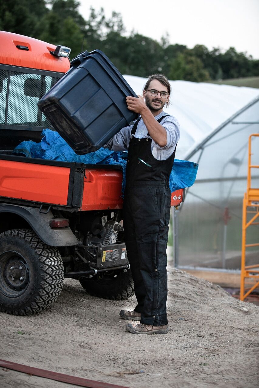 Men's Key Insulated Bib Overall in Saddle