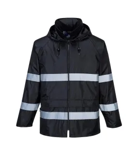 Mens classic iona raincoat black Portwest