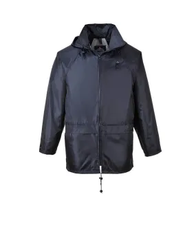 Mens classic raincoat navy Portwest