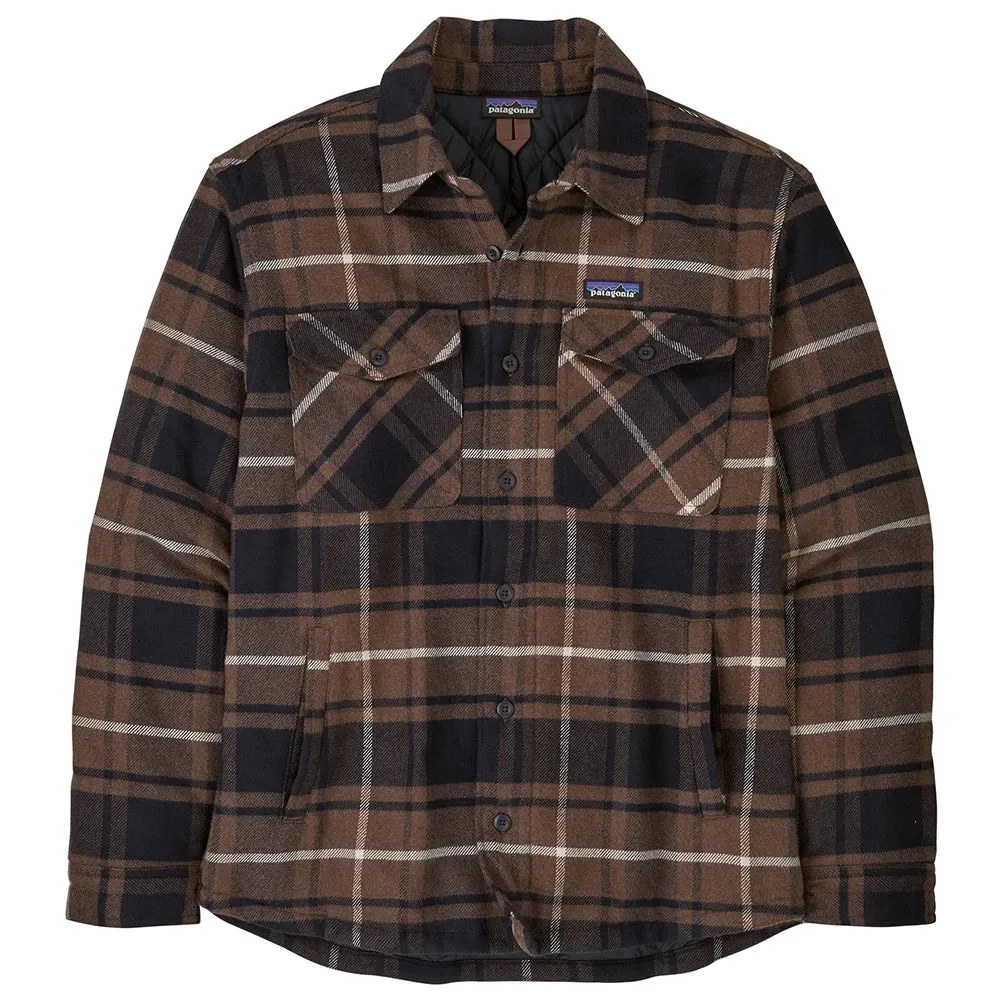 Men's LW Insulated Organic Cotton Fjord Flannel Shirt - Outdoor: Molasses Brown