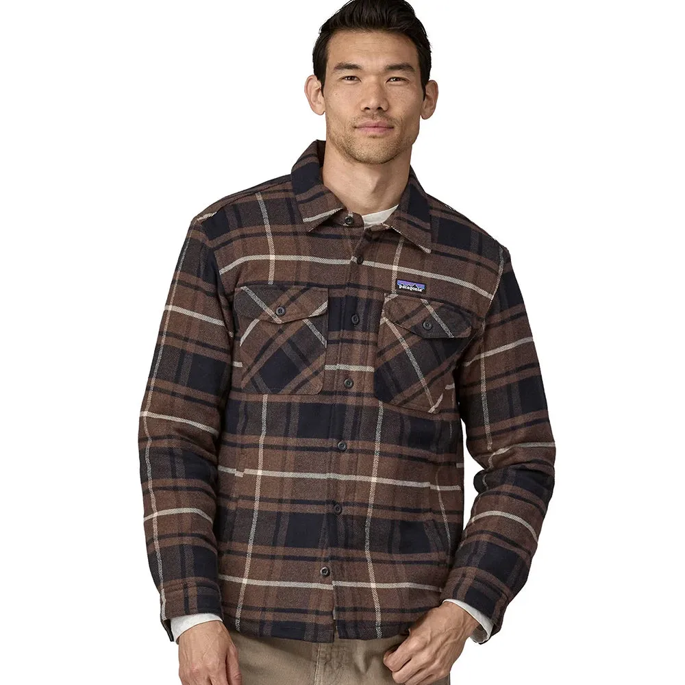 Men's LW Insulated Organic Cotton Fjord Flannel Shirt - Outdoor: Molasses Brown