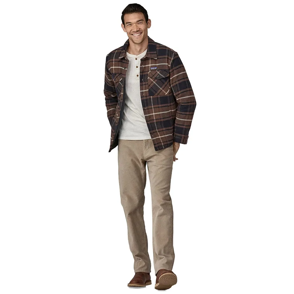 Men's LW Insulated Organic Cotton Fjord Flannel Shirt - Outdoor: Molasses Brown