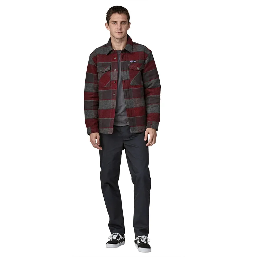 Men's LW Insulated Organic Cotton Fjord Flannel Shirt - William: Ink Black