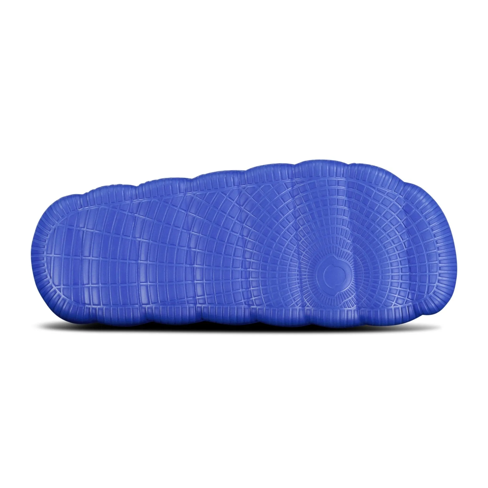 MONCLER LILO RUBBER SLIDERS BLUE