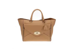 Mulberry Beige Silky Classic Calf Large Willow Handbag