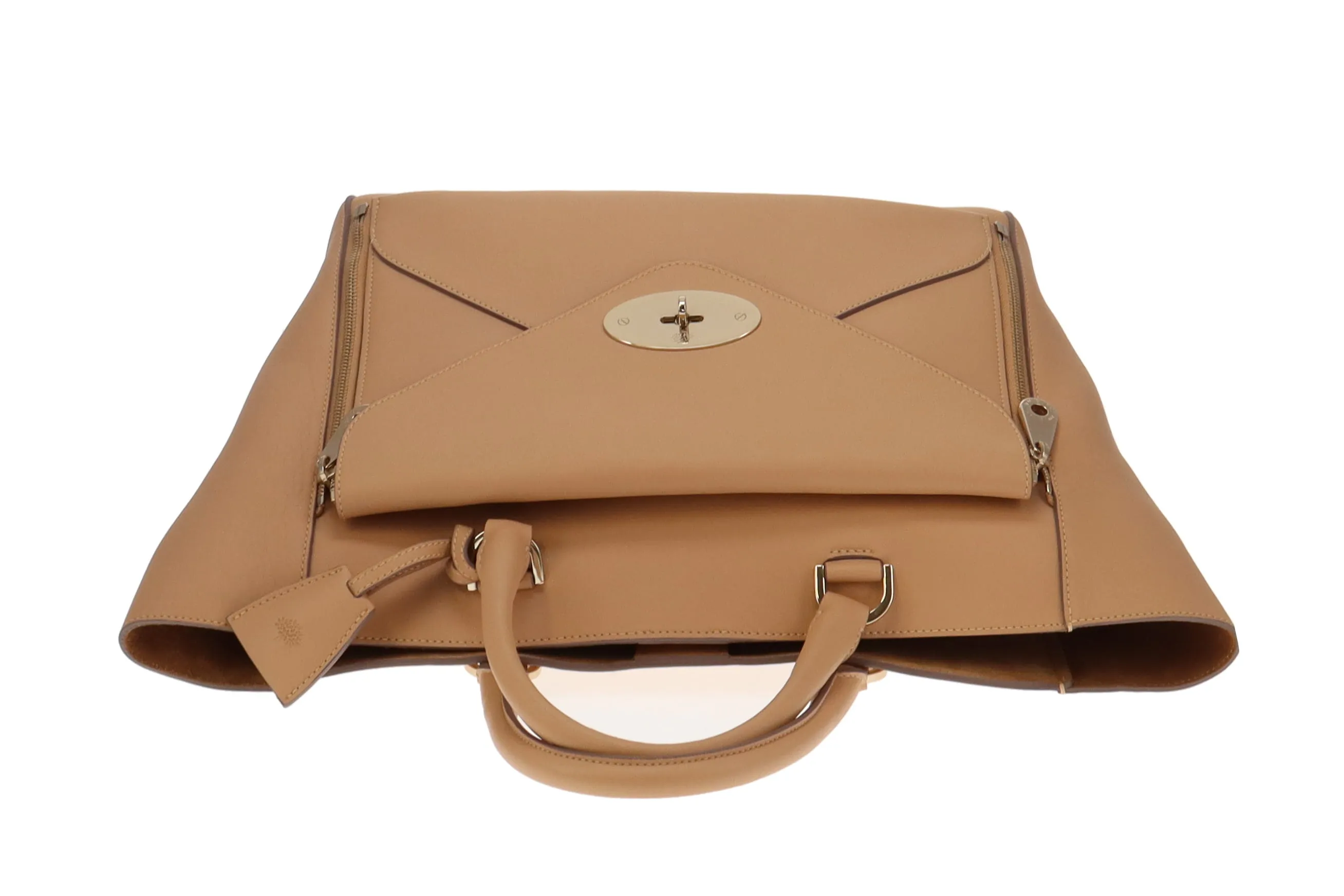 Mulberry Beige Silky Classic Calf Large Willow Handbag