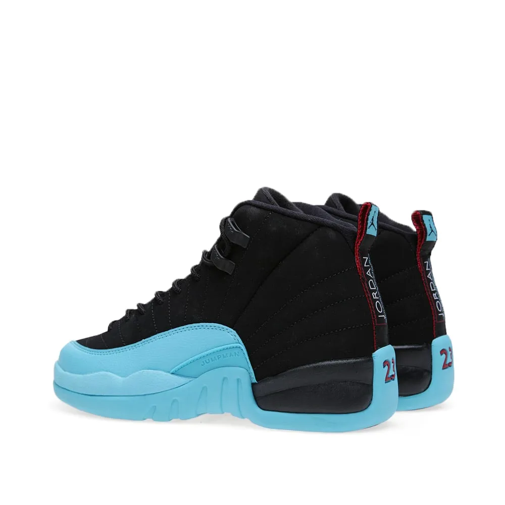 Nike Air Jordan XII Retro GS 'Gamma Blue'Black & Gym Red