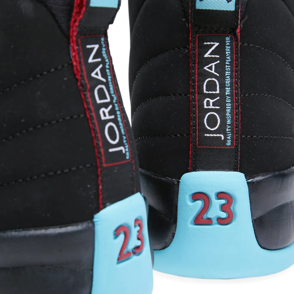 Nike Air Jordan XII Retro GS 'Gamma Blue'Black & Gym Red