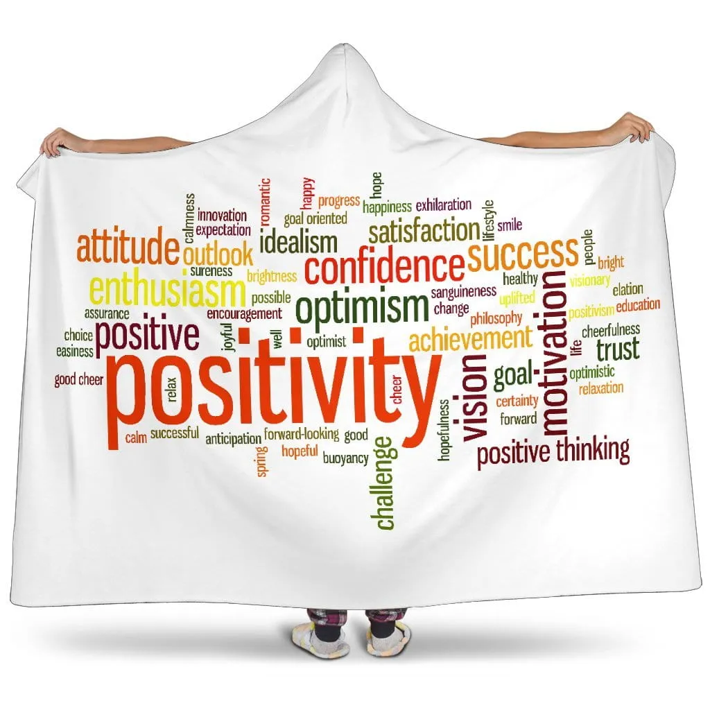 Positivity Hooded Blanket