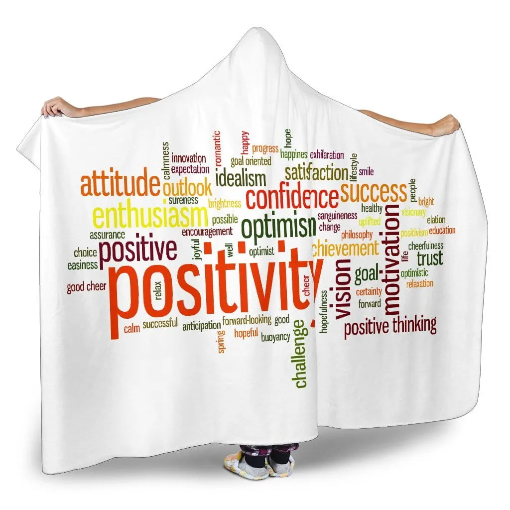 Positivity Hooded Blanket