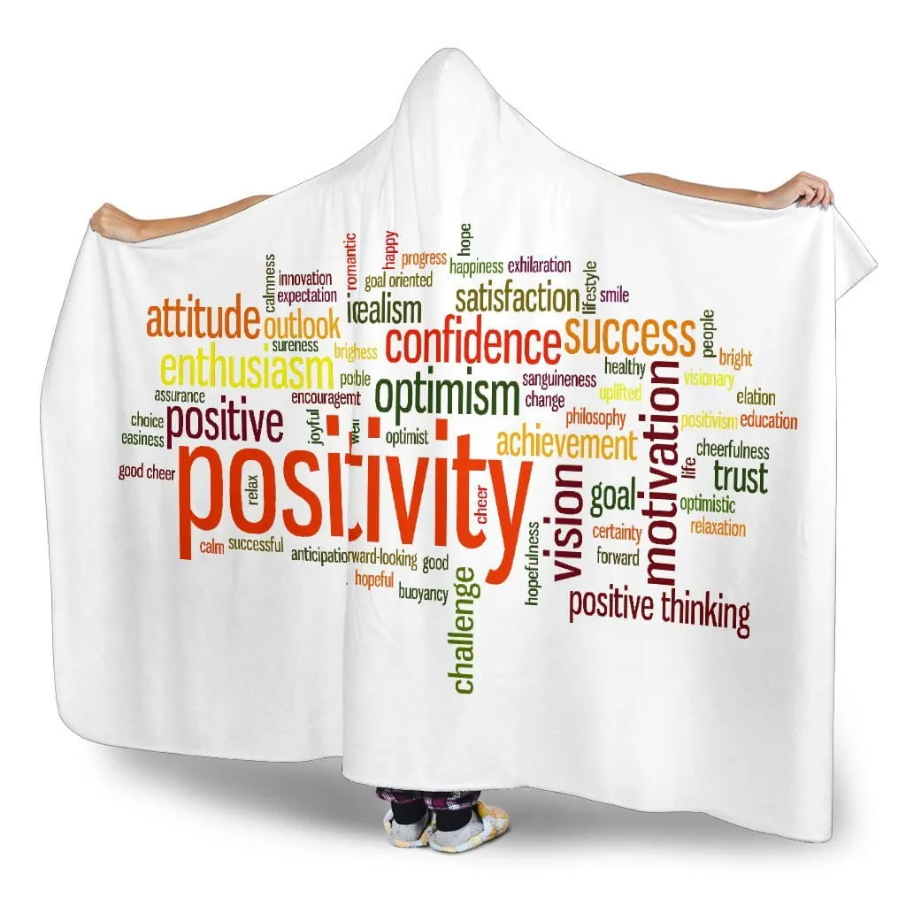 Positivity Hooded Blanket