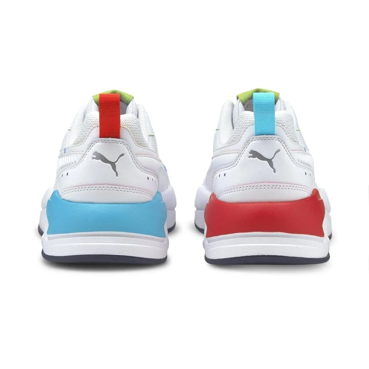 PUMA MEN'S X-RAY SQUARE WHITE RAINBOW SHOE