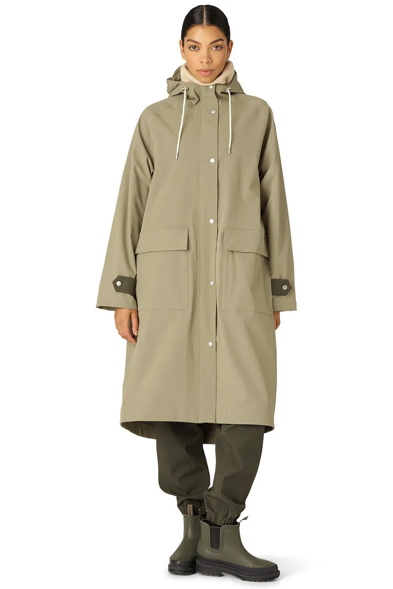 Raincoat Rain193 | Sage | Regnfrakke fra Ilse Jacobsen