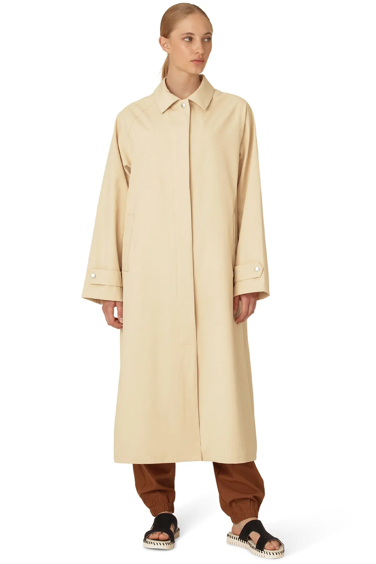 Raincoat Rain203 | Beige | Regnfrakke fra Ilse Jacobsen