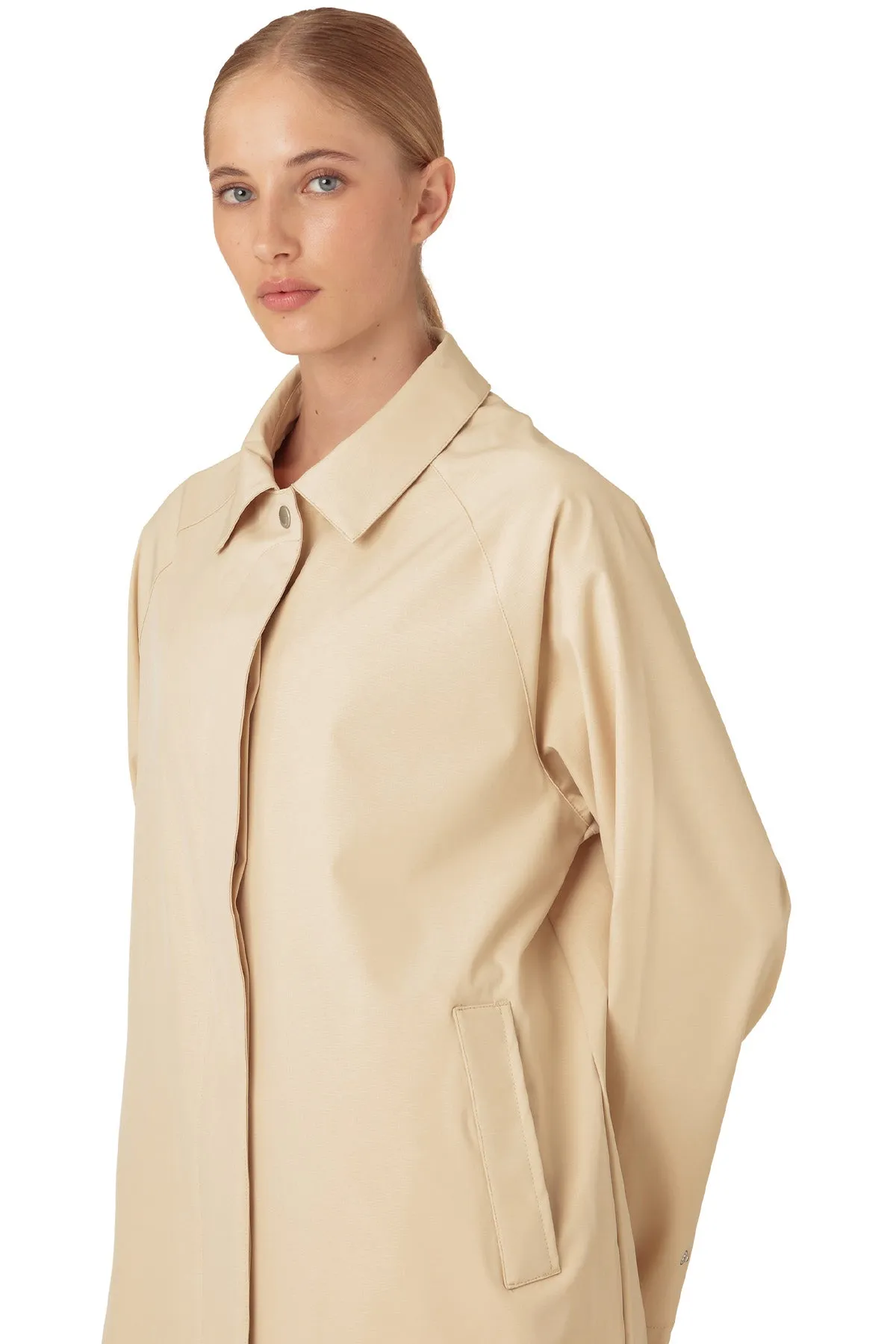 Raincoat Rain203 | Beige | Regnfrakke fra Ilse Jacobsen