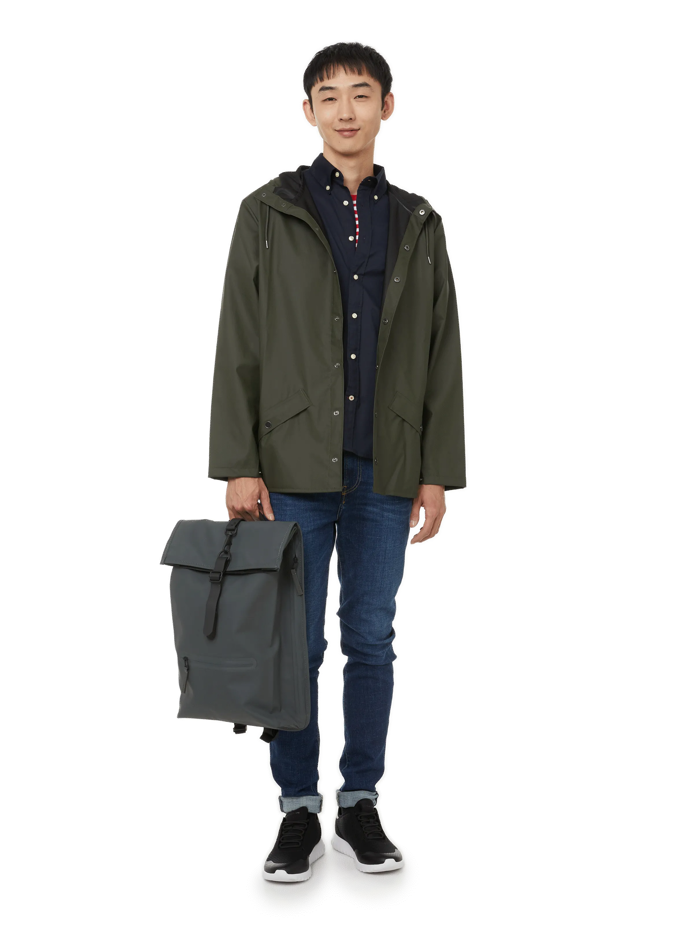 RAINS  Hooded raincoat - Green