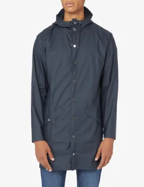 Rains Long plain colour raincoat jacket