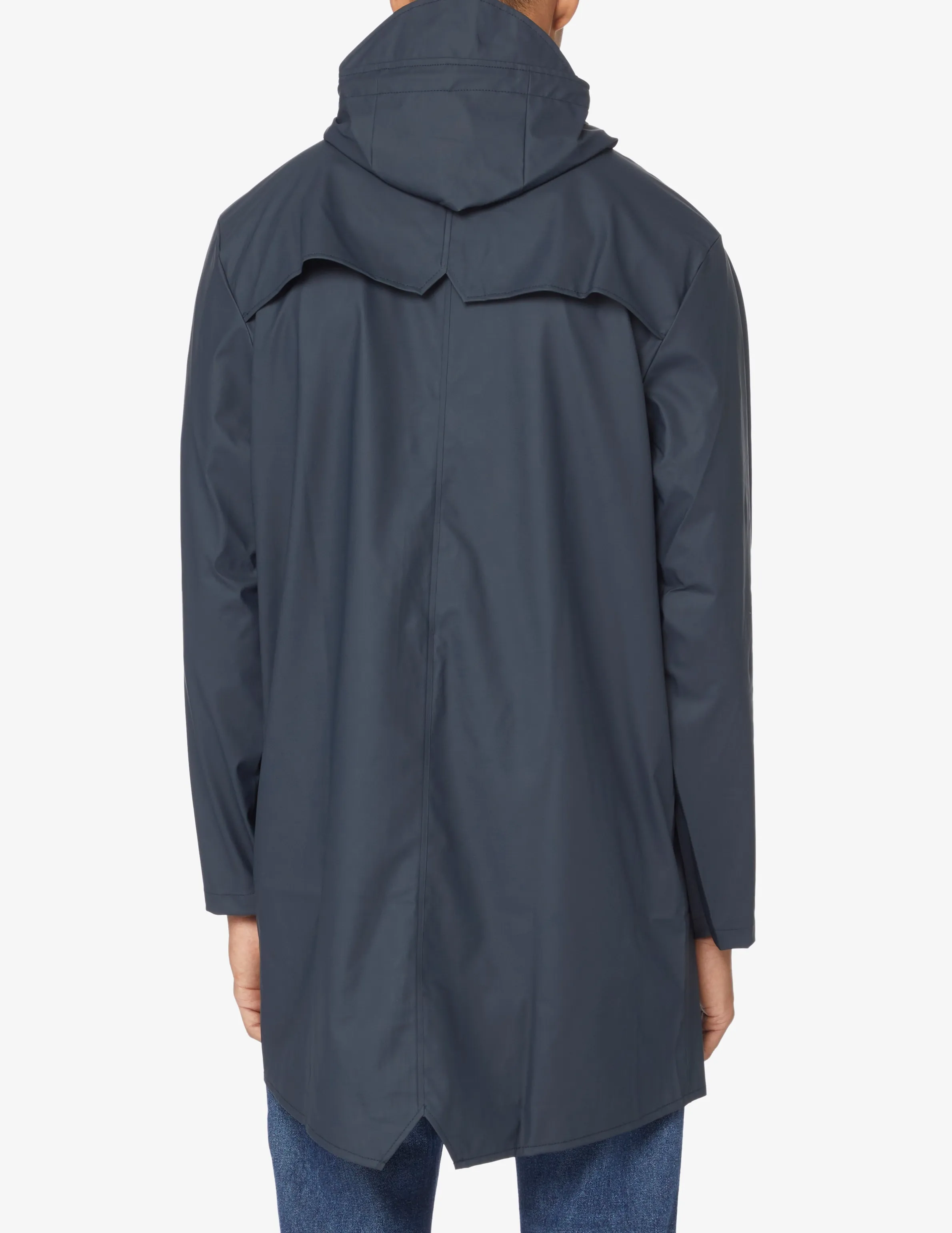 Rains Long plain colour raincoat jacket