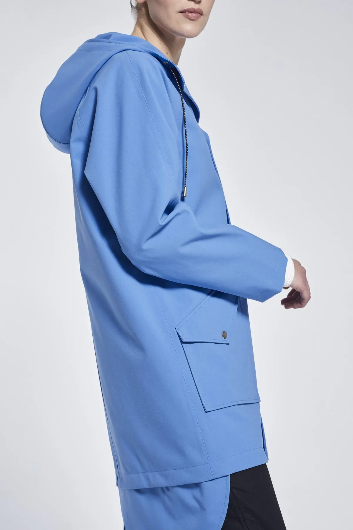 Recycled Materials City Raincoat - Ocean Blue