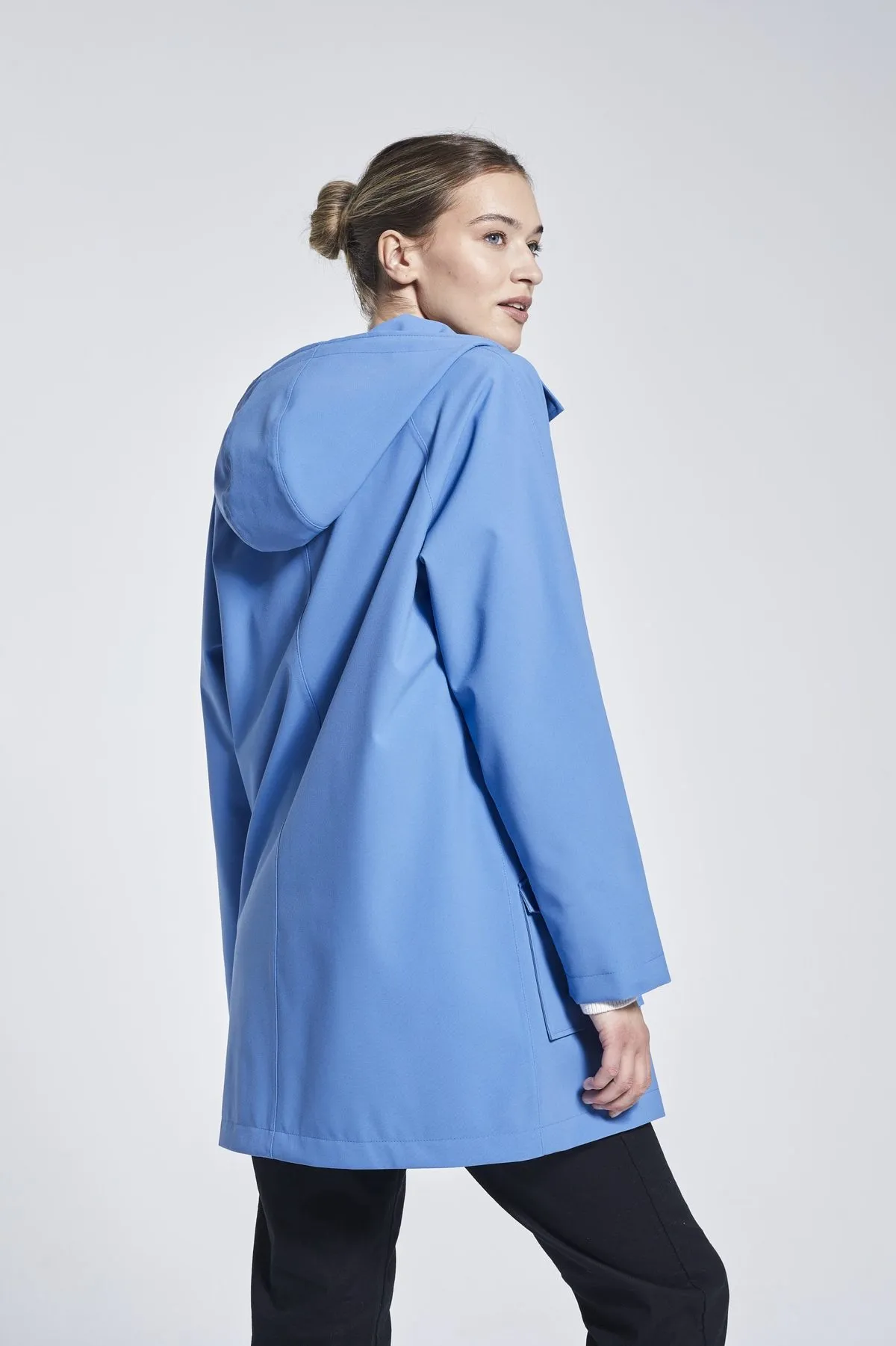 Recycled Materials City Raincoat - Ocean Blue