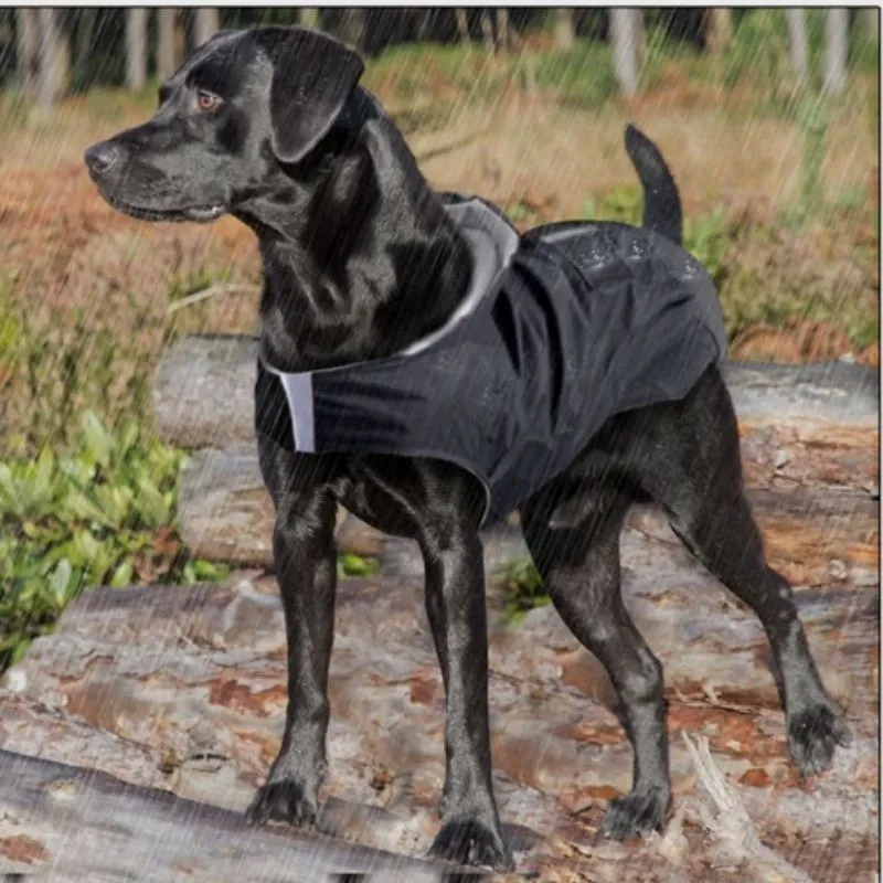 Reflective Raincoat with Hood for Large Dogs | Petiboo Dog Clothes