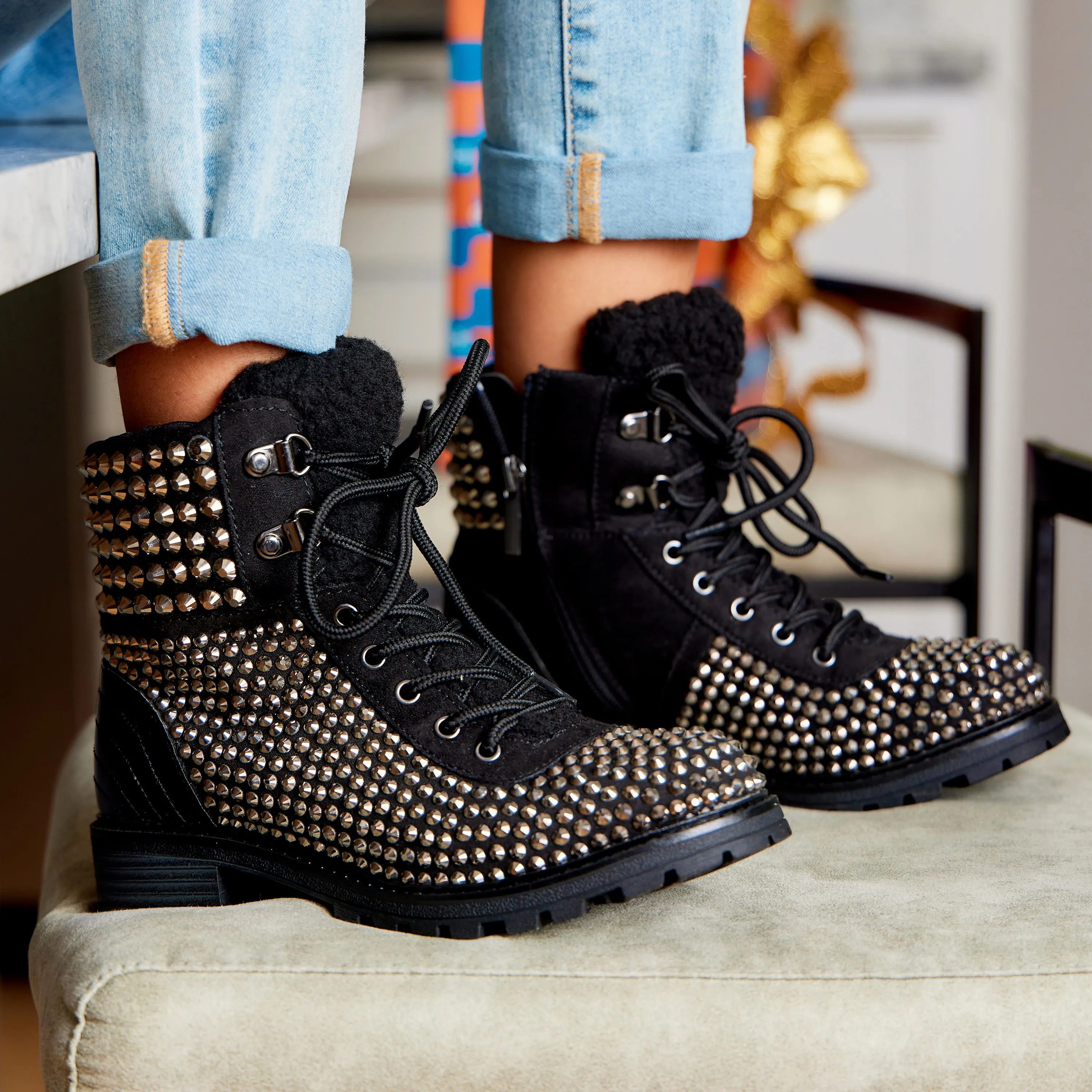 Rhinestud Workboot