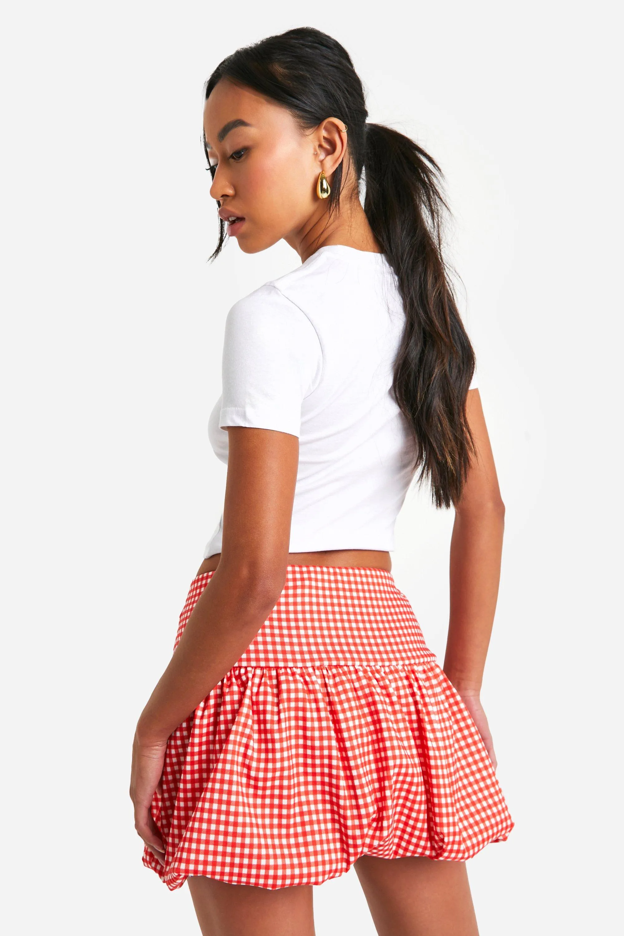 Skirts | Bengaline Gingham Puffball Bubble Skirt | boohoo