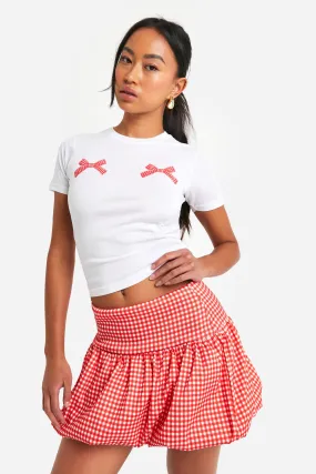 Skirts | Bengaline Gingham Puffball Bubble Skirt | boohoo