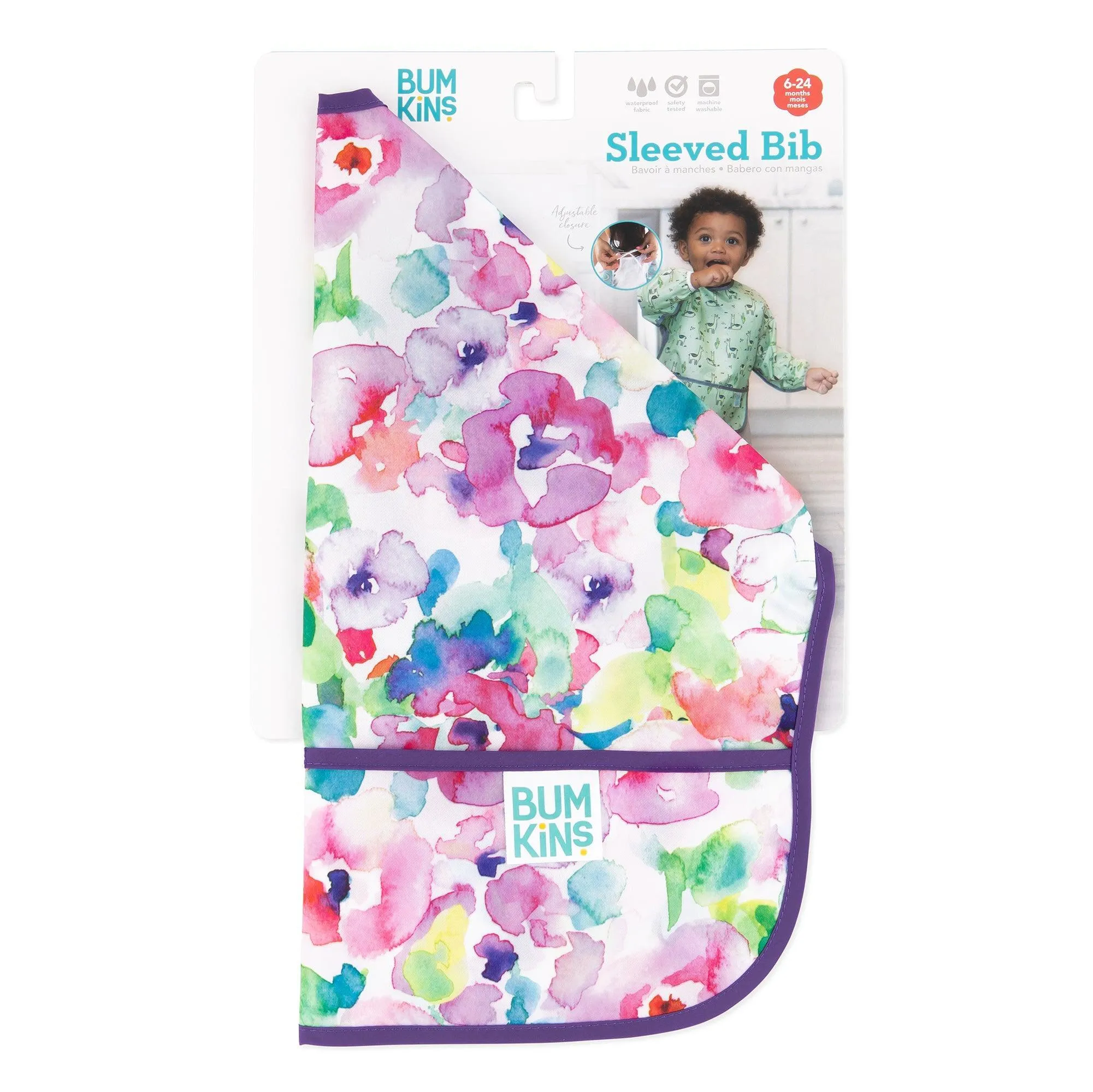 Sleeved Bib: Watercolor