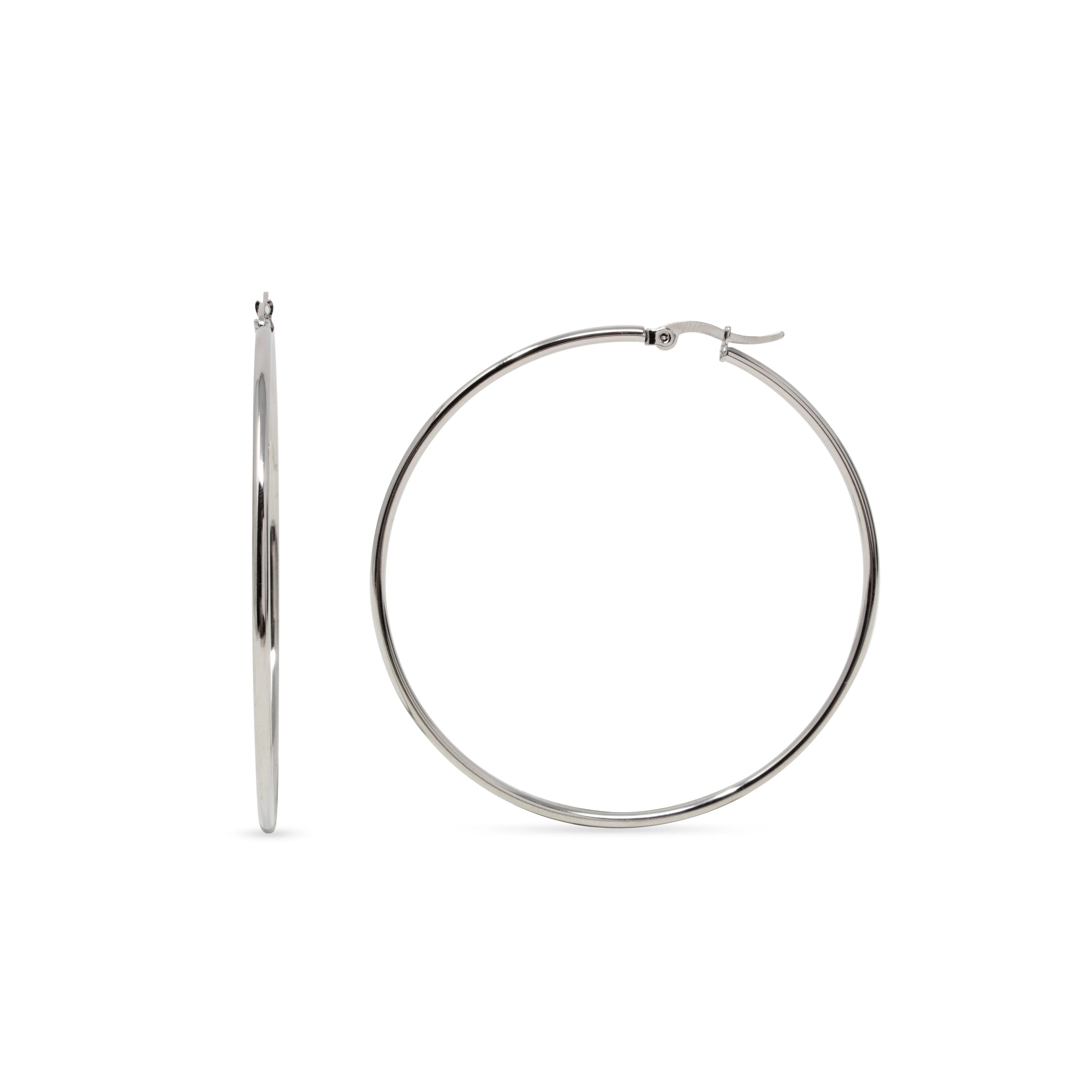 Stainless Steel 60MM Hoop Earrings